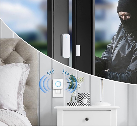 Door🚪Chime, Satisure Wireless Door🚪Open Contact Sensor Alarm🚨Chime 600 FT - Picture 5 of 8